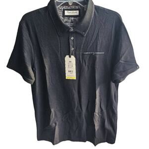English Laundry Polo - Black & Gray - Size Small - NWT